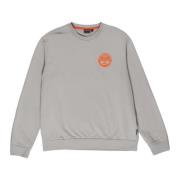 Grijze Sweatshirt Lange Mouwen Ronde Hals Napapijri , Gray , Heren