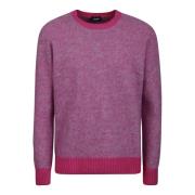 Roze Wol Ronde hals Trui Drumohr , Pink , Heren