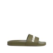 Flip Flop Slide Sandalen Dsquared2 , Green , Heren