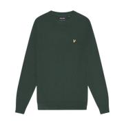 Groene Gebreide Ronde Hals Trui Lyle & Scott , Green , Heren