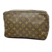 Pre-owned Fabric clutches Louis Vuitton Vintage , Brown , Dames