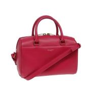 Pre-owned Leather handbags Saint Laurent Vintage , Red , Dames