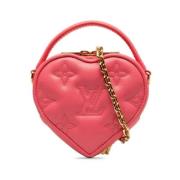 Pre-owned Leather handbags Louis Vuitton Vintage , Pink , Dames