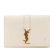 Pre-owned White Gold wallets Yves Saint Laurent Vintage , White , Dame...