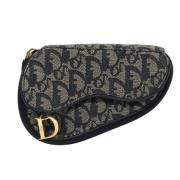 Pre-owned Canvas clutches Dior Vintage , Black , Dames