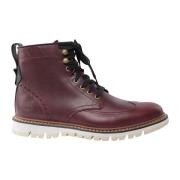 Burgundy Leren Laarzen Timberland , Red , Heren