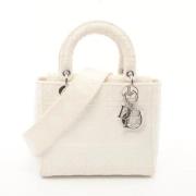 Pre-owned Canvas dior-bags Dior Vintage , White , Dames