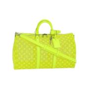 Pre-owned Canvas louis-vuitton-bags Louis Vuitton Vintage , Yellow , D...