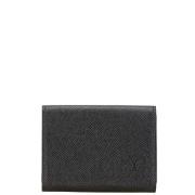 Pre-owned Leather wallets Louis Vuitton Vintage , Black , Heren