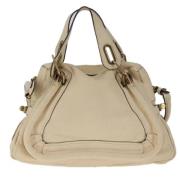 Pre-owned Leather handbags Chloé Pre-owned , Beige , Dames