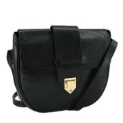 Pre-owned Leather shoulder-bags Saint Laurent Vintage , Black , Dames