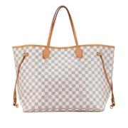 Pre-owned Canvas totes Louis Vuitton Vintage , White , Dames