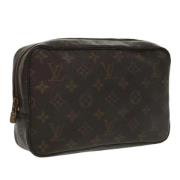 Pre-owned Canvas clutches Louis Vuitton Vintage , Brown , Dames