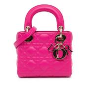 Pre-owned Leather dior-bags Dior Vintage , Pink , Dames