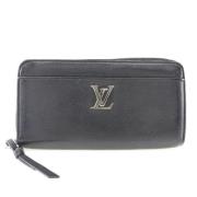 Pre-owned Leather wallets Louis Vuitton Vintage , Black , Dames