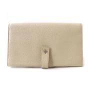 Pre-owned Leather wallets Yves Saint Laurent Vintage , Beige , Dames