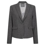 Donkergrijze Zenia Blazer Jas MOS Mosh , Gray , Dames