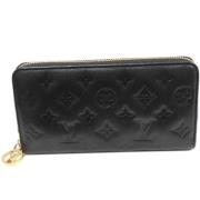 Pre-owned Leather wallets Louis Vuitton Vintage , Black , Dames