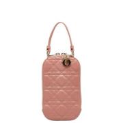 Pre-owned Leather dior-bags Dior Vintage , Pink , Dames