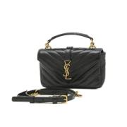 Pre-owned Canvas handbags Saint Laurent Vintage , Black , Dames