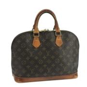 Pre-owned Canvas handbags Louis Vuitton Vintage , Brown , Dames