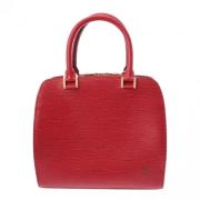 Pre-owned Leather handbags Louis Vuitton Vintage , Red , Dames