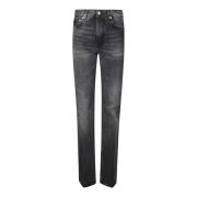 Zwarte Flora Spider Jeans Haikure , Black , Dames