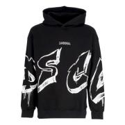 Zwart/Wit Hoodie Disclaimer , Black , Heren