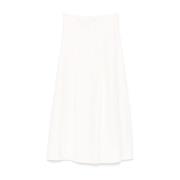 Witte Gerende Linnen Rok P.a.r.o.s.h. , White , Dames