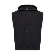 Hoodie met capuchon en kangoeroezak 44 Label Group , Black , Heren