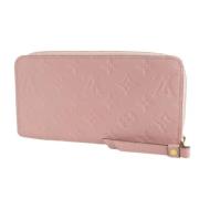 Pre-owned Canvas wallets Louis Vuitton Vintage , Pink , Dames