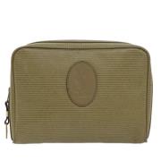 Pre-owned Canvas clutches Yves Saint Laurent Vintage , Green , Dames