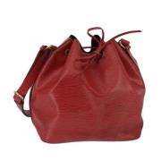 Pre-owned Leather shoulder-bags Louis Vuitton Vintage , Red , Dames