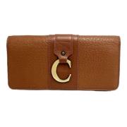 Pre-owned Leather wallets Chloé Pre-owned , Brown , Dames