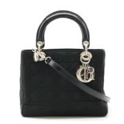 Pre-owned Canvas handbags Dior Vintage , Black , Dames