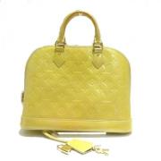 Pre-owned Leather handbags Louis Vuitton Vintage , Beige , Dames