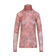 Peach Hoyster Top Dries Van Noten , Pink , Dames