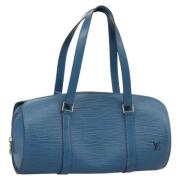 Pre-owned Leather handbags Louis Vuitton Vintage , Blue , Dames