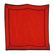 Pre-owned Silk scarves Yves Saint Laurent Vintage , Red , Dames