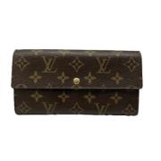 Pre-owned Canvas wallets Louis Vuitton Vintage , Brown , Dames