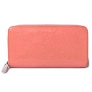 Pre-owned Leather wallets Louis Vuitton Vintage , Pink , Dames