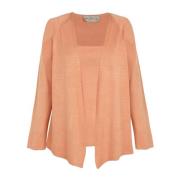 Tussa, zijden gebreide mandarijn cardigan Cortana , Orange , Dames