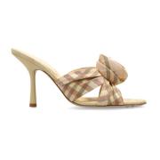 Gehakte pantoffels Mews Burberry , Beige , Dames