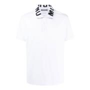 Logo Polo T-shirts en Polos Wit Moschino , White , Heren