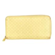 Pre-owned Leather wallets Louis Vuitton Vintage , Yellow , Dames