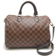 Pre-owned Plastic handbags Louis Vuitton Vintage , Brown , Dames