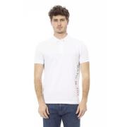 Elegant wit katoenen poloshirt Baldinini , White , Heren