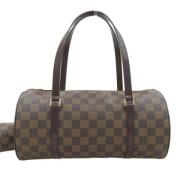 Pre-owned Canvas handbags Louis Vuitton Vintage , Brown , Dames