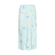 Elegante Bloemenrok InWear , Blue , Dames