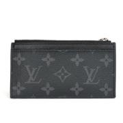 Pre-owned Canvas wallets Louis Vuitton Vintage , Black , Dames